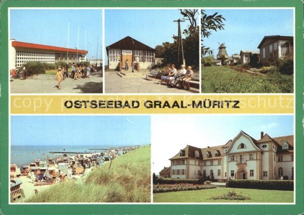 Graal-Mueritz Ostseebad Broilergaststätte Cafe Seeblick Strandp