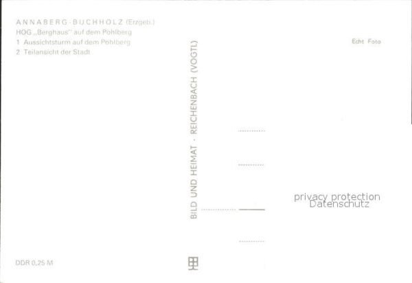 Annaberg-Buchholz Erzgebirge HOG Berghaus Pöhlberg Aussichtsturm Tei – Bild 2