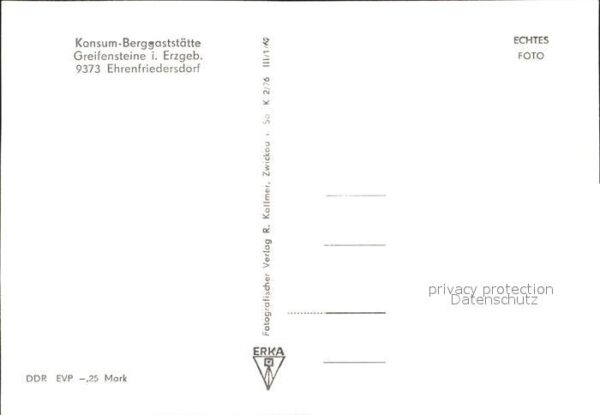 Ehrenfriedersdorf Erzgebirge Konsum Berggaststätte Greifensteine – Bild 2