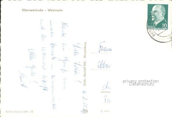 Warnemuende Ostseebad Westmole Brandung – Bild 2