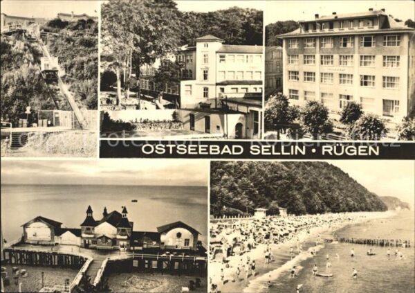 Sellin Ruegen Ostseebad Seebrücke Hotel Strandpartie