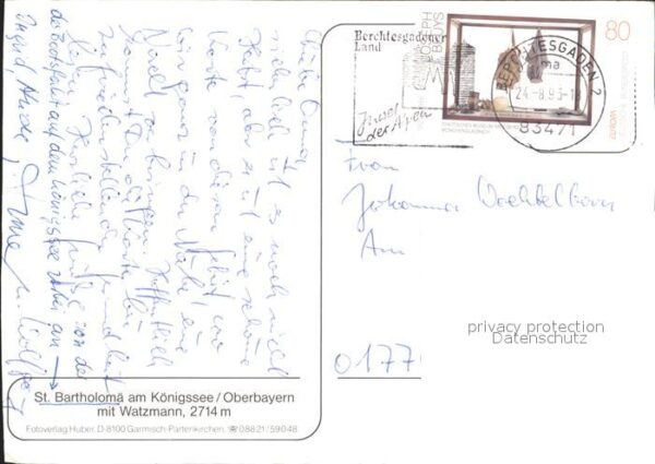 St Bartholomae am Königssee mit Watzmann – Bild 2