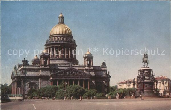 Leningrad St Petersburg St Isaacs Cathedral Monument