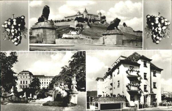 Wuerzburg Hotel garni Groene Schloss Löwenskulptu