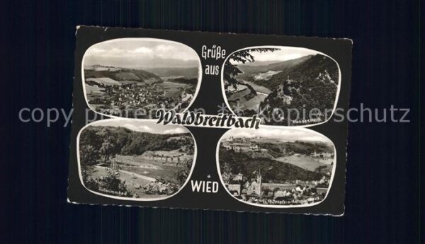 Waldbreitbach Wied Panorama Hahnenstein Marienhaus St Jose