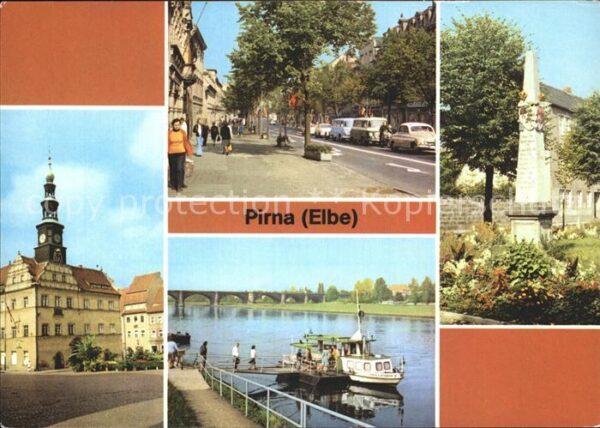 Pirna Markt Karl Marx Strasse Dampferanlegest