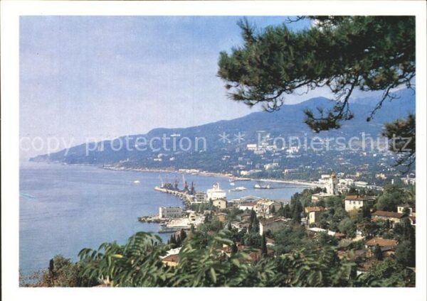 Jalta Yalta Krim Crimea Panorama Hafen Küste