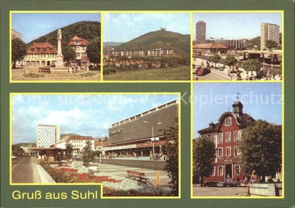 Suhl Thueringer Wald Waffenschmiedbrunnen Ringberghaus Erhol
