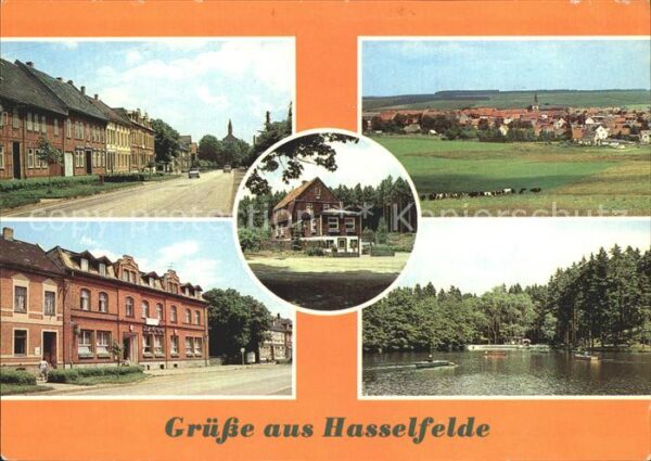 Hasselfelde Strassenpartie Übersicht FDGB Erholungs