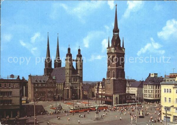 Halle Saale Marktplatz Kirche