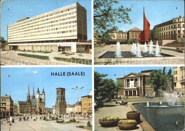 Halle Saale Interhotel Stadt Halle Hansering Fahnen