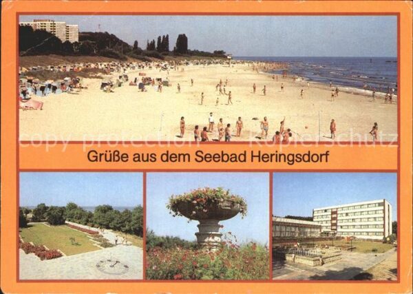 Heringsdorf Ostseebad Usedom FDGB Erholungsheim Erich Weinert Strand