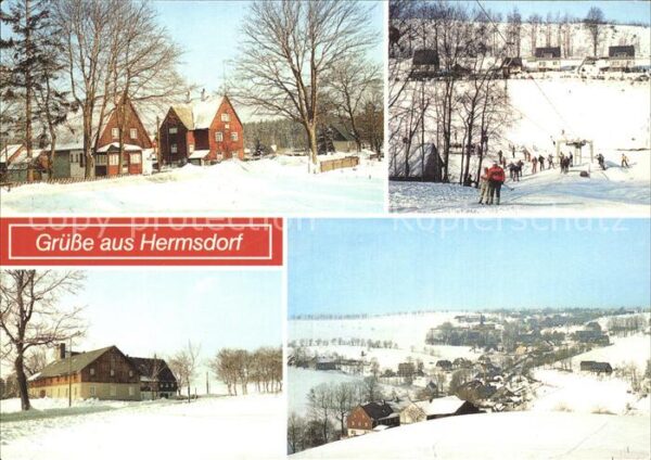 Neuhermsdorf Skilift Zollhaus Ferienheim VEB Kraftwe