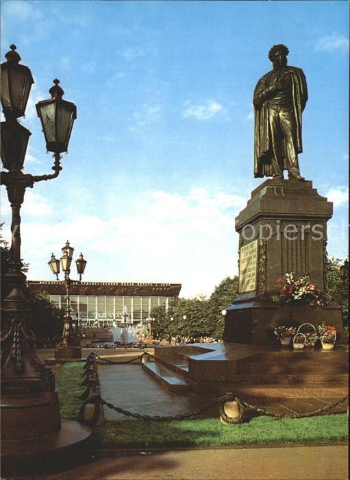 Moskau Moscou Monument Alexander Pushkin Denkmal