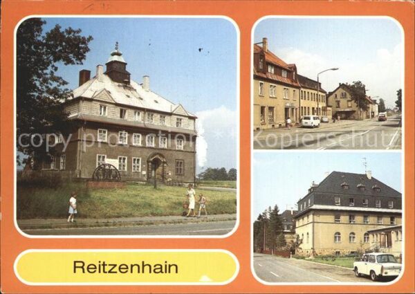Reitzenhain Erzgebirge Rathaus Ernst Thälmann Strasse Krankenh