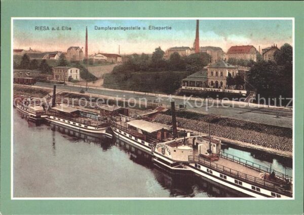 Riesa Sachsen Raddampfer Königstein Tetschen Dampfera
