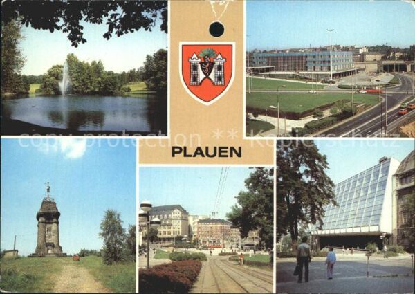Plauen Vogtland Stadtpark Bahnhof Kemmlerturm Otto Grot