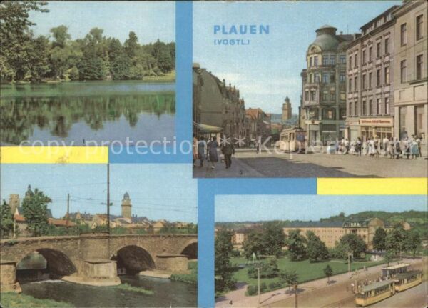 Plauen Vogtland Stadtpark Dr Külz Brücke Bahnhofstrasse