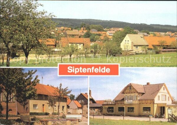 Siptenfelde Teilansicht Springbrunnen Konsum Landwa