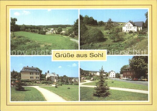 Sohl Bad Elster Teilansicht Neue Mühle Park Gaststätte