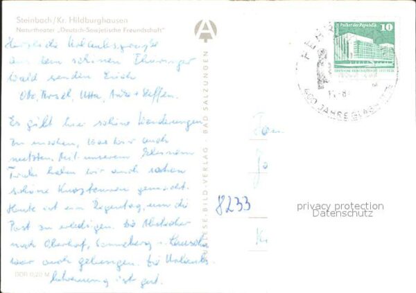 Steinbach Hildburghausen Naturtheater Deutsch Sowjetische Freund – Bild 2
