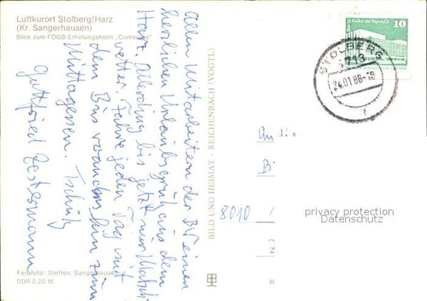 Stolberg Harz FDGB Erholungsheim Comenius Kirche – Bild 2