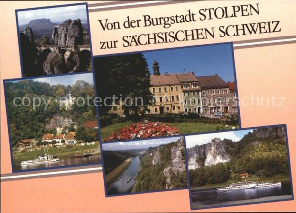 Stolpen Burgstadt Basteibrücke Fähre Rathen Elb