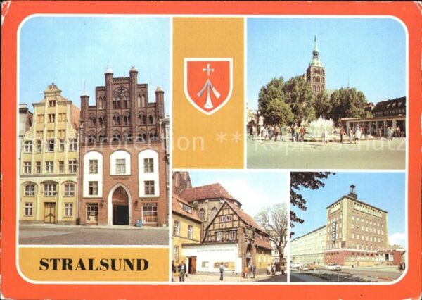 Stralsund Mecklenburg Vorpommern Wulflamhaus Giebel Alter Markt Ossenrey
