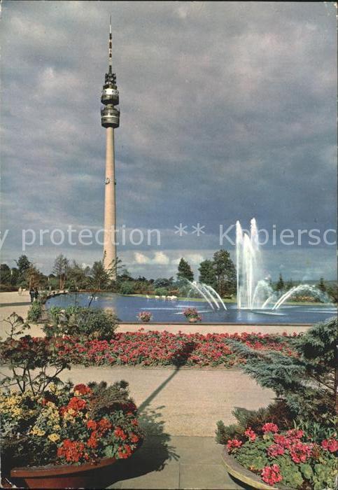 Dortmund Westfalenpark Flamingoteich Florianturm