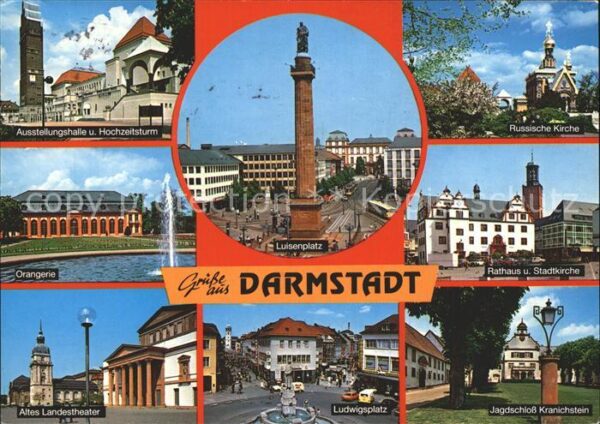 Darmstadt Ausstellungshalle Hochzeitsturm Oranger