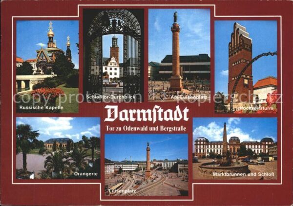 Darmstadt Russische Kapelle Schlosstor Luisenplat