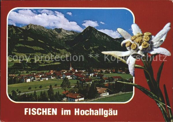 Fischen Allgaeu Gesamtansicht Luftkurort Wintersportpla