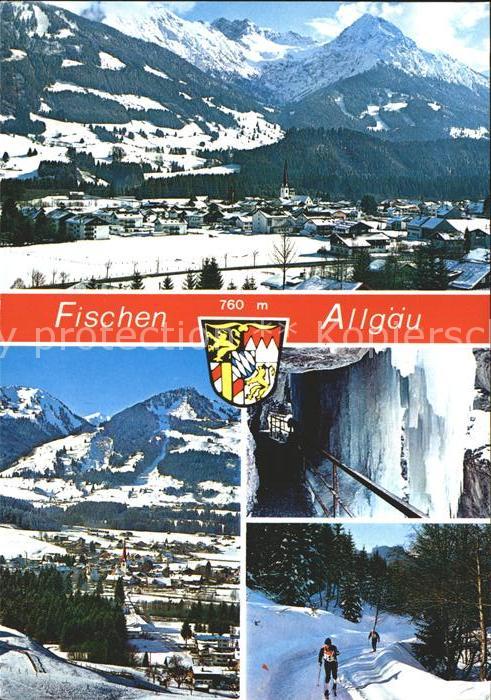 Fischen Allgaeu Gesamtansicht Luftkurort Wintersportpla