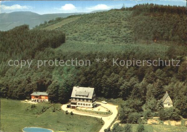 Fleckenberg Hotel Pension Waldhaus Rose Fliegeraufn