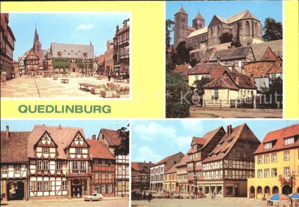 Quedlinburg Rathaus Dom Klopstockhaus Markt Fachwer