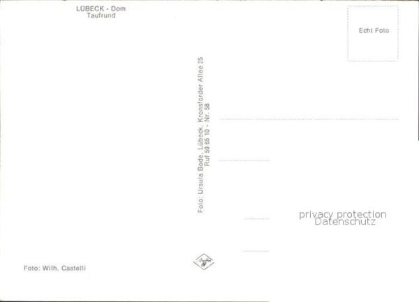 Luebeck Dom Taufrund – Bild 2