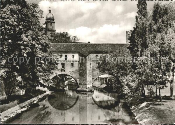 Amberg Oberpfalz Stadtbrille Wahrzeichen Stadtmauer