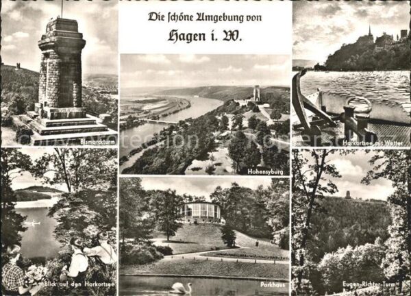 Hagen Westfalen und Umgebung Bismarckturm Hohensyburg S