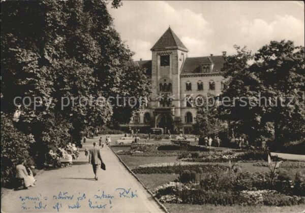 Halle Saale Parkanlagen an der Hauptpost