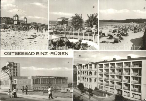 Binz Ruegen Kurhaus Strand Promenade FDGB Erholungs