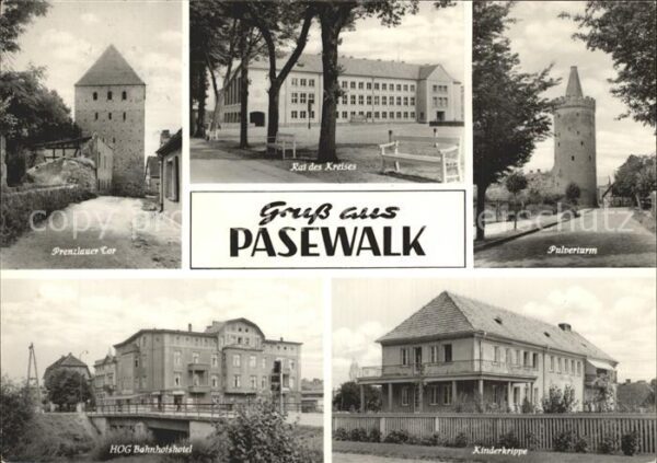 Pasewalk Mecklenburg Vorpommern Prenzlauer Tor Rat des Kreises Pulvertu