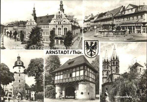 Arnstadt Ilm Rathaus Hopfenbrunnen Riedtor Fischtor