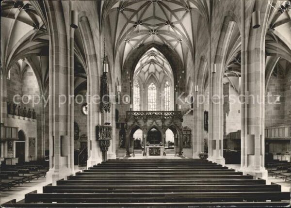 Tuebingen Ev Stiftskirche Inneres