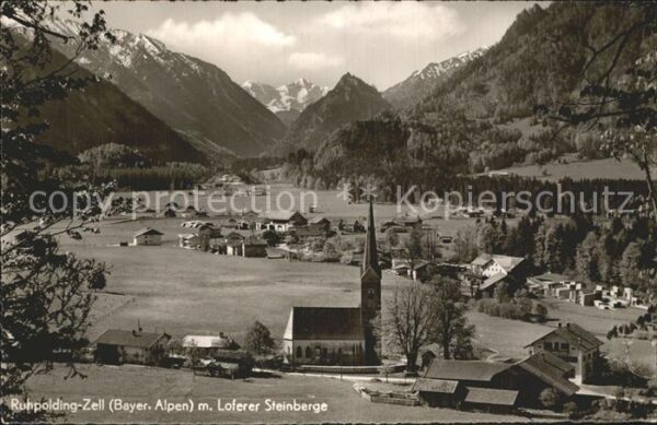 Ruhpolding Panorama mit Loferer Steinberge