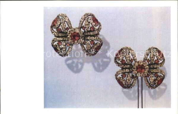 Schmuck Brooch Hairpin 1760 USSR Diamond Fund