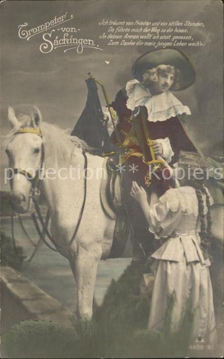 Trompeter Scheffel Poesie Pferd Foto-PH-Nr. 4422-5