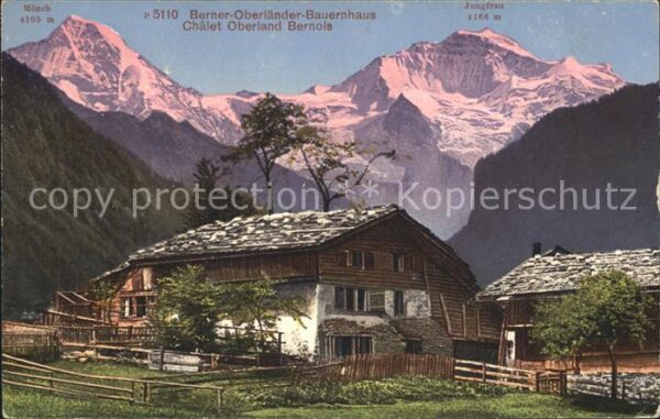 Bauernhaus Berner Oberland Mönch Jungfrau