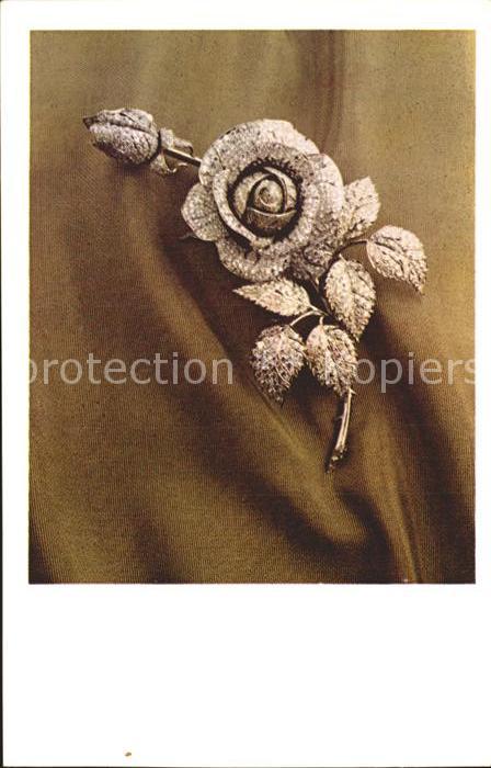 Schmuck Rose Ornaments Brillants USSR Diamond F