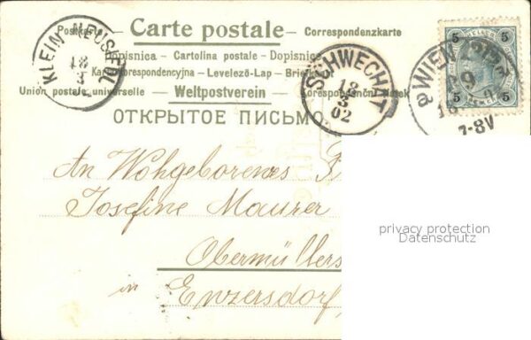 Namenstag Namenskarte Josefine Kind Litho – Bild 2