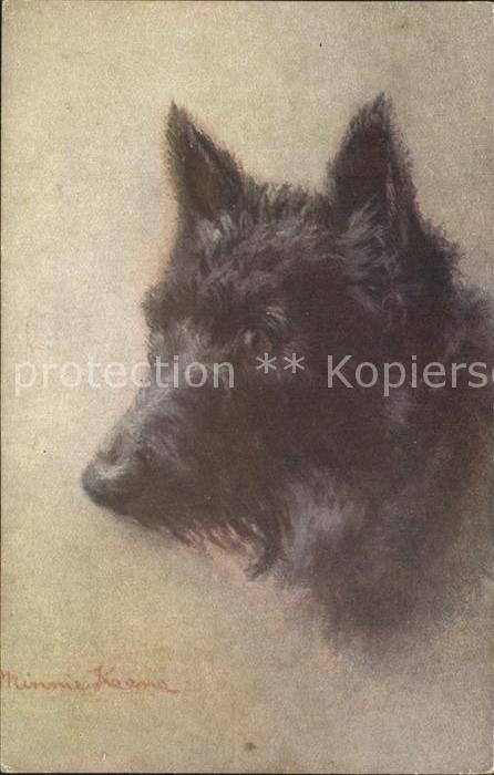 Hunde Künstlerkarte Minnie Keene